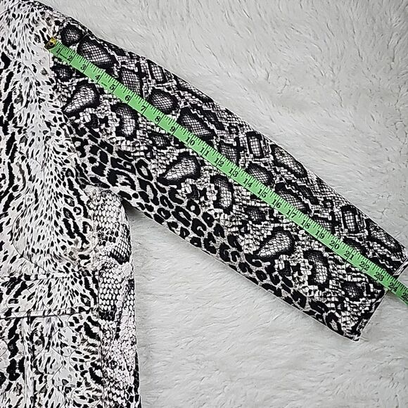 All Saints NWT Foxi Noche Liner Quilted Jacket in Gray Women's Size 8 - Picture 12 of 12